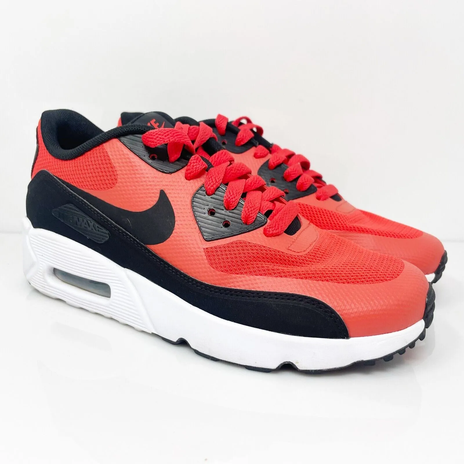 Nike Boys Air Max 90 Ultra 2.0 869950-800 Red Casual Shoes Sneakers Size 5Y