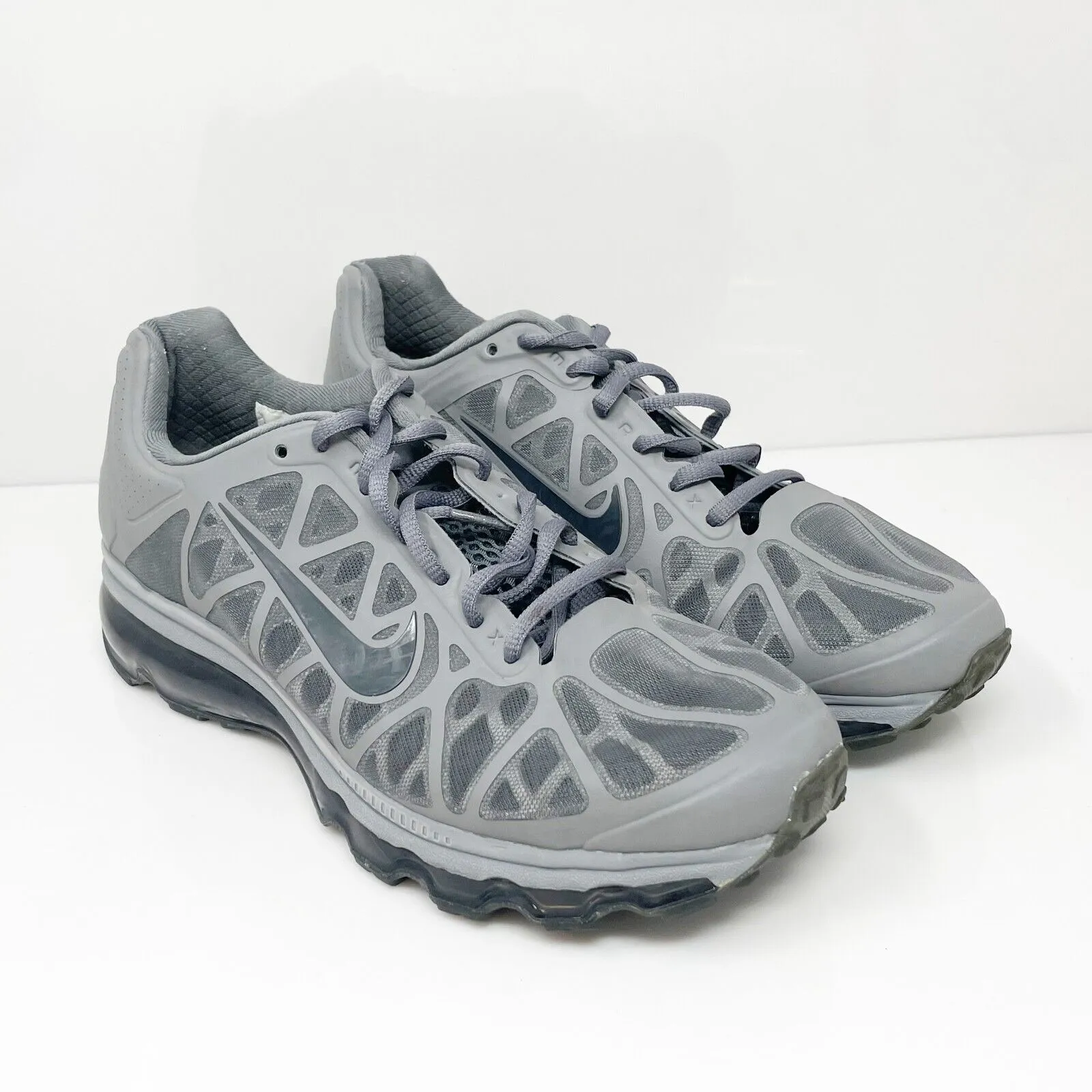 Nike Mens Air Max Plus 2011 429889-001 Gray Running Shoes Sneakers Size 8