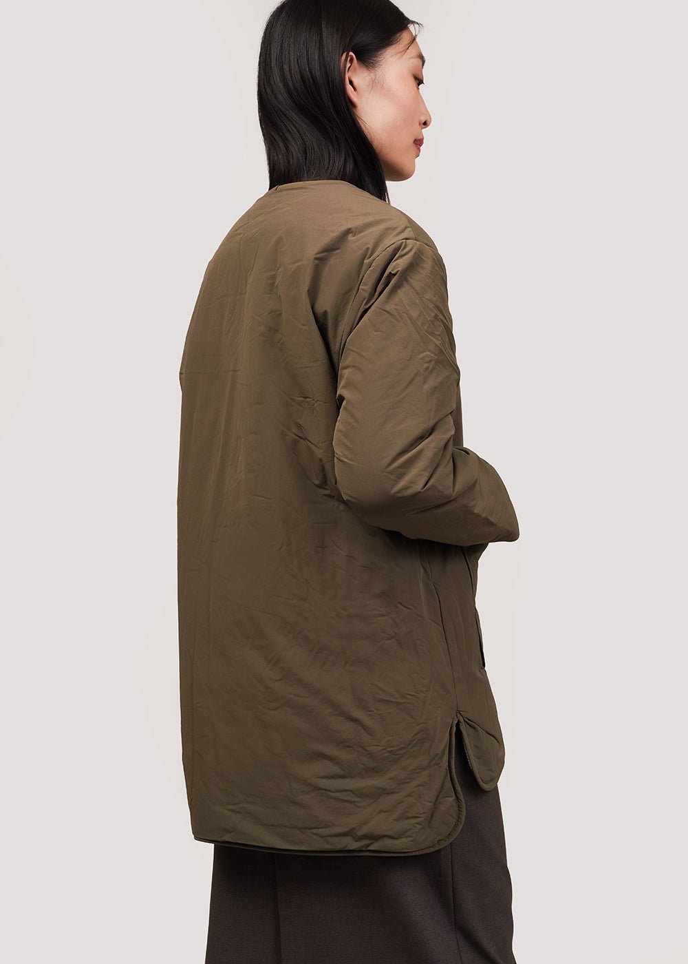 Olive/Cream Reversible Padded Jacket