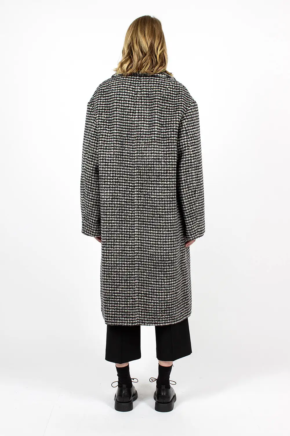 Overcoat Black/White Check