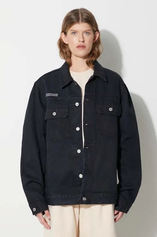 Pangaia denim jacket black color