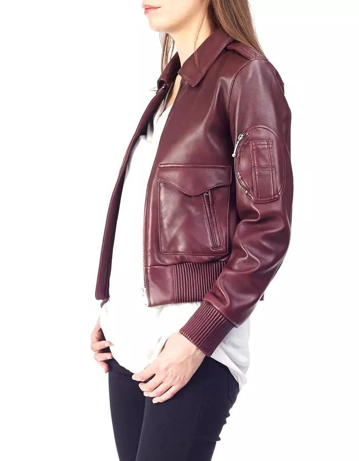 PAPPY BOMBER - Aviator Leather Jacket