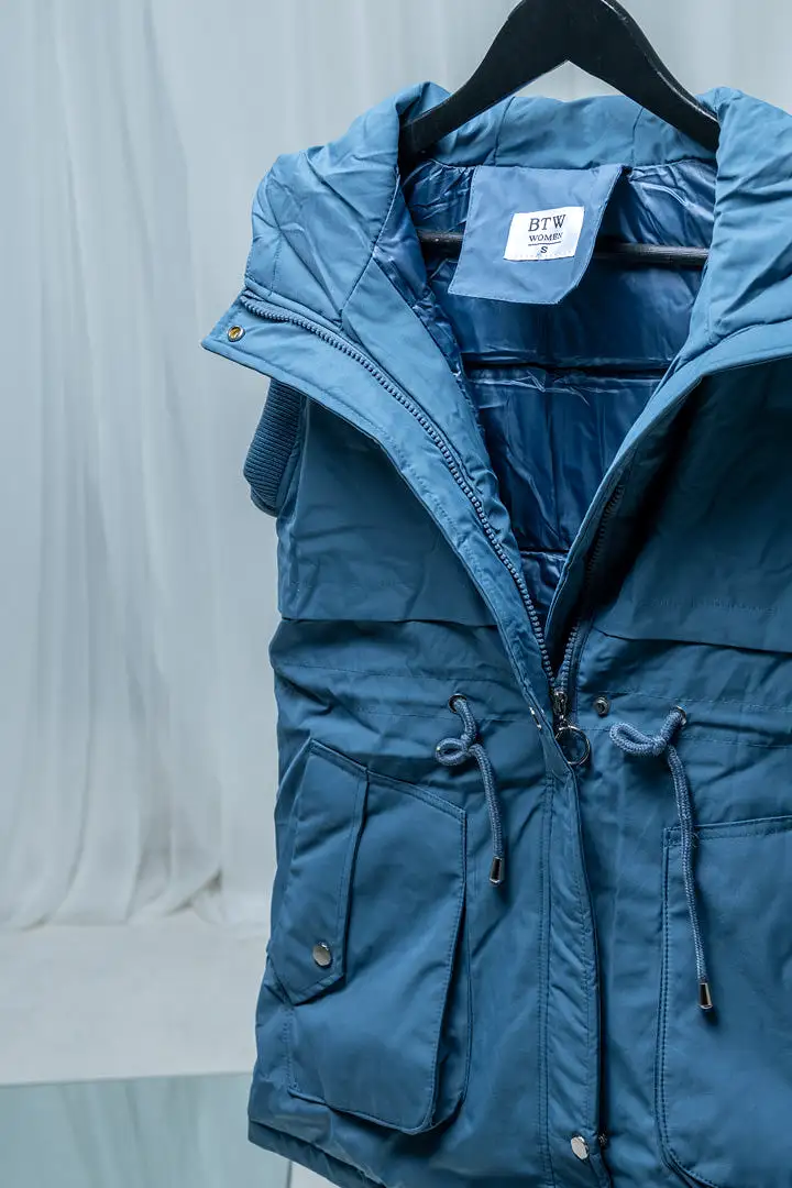 PARKA JACKET WITH DRAWSTRINGS