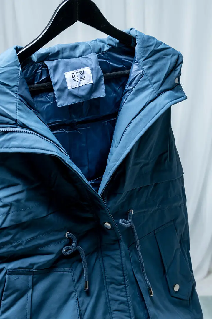 PARKA JACKET WITH DRAWSTRINGS