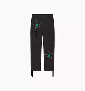 Patta Four Leaf Clover Cargo Mens Pants - Black