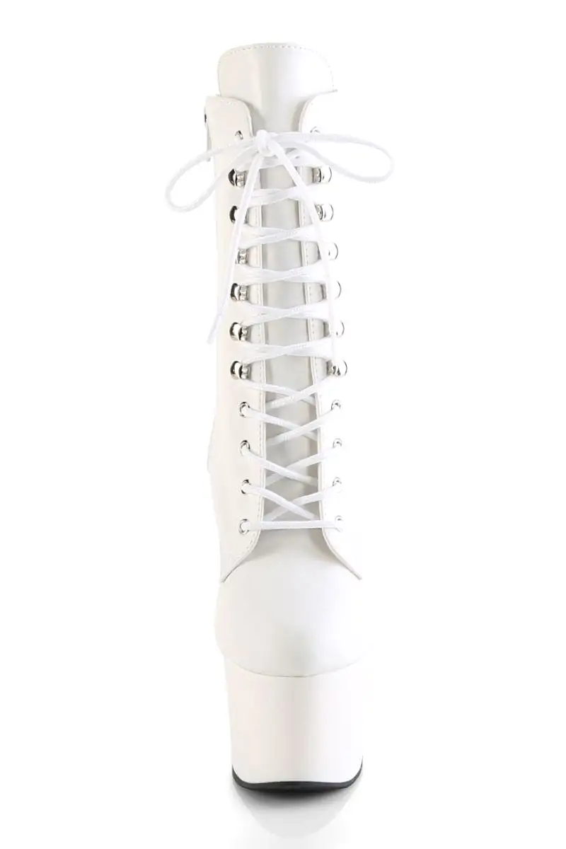 Pleaser USA Adore-1020 7inch Pleaser Boots - Matte White