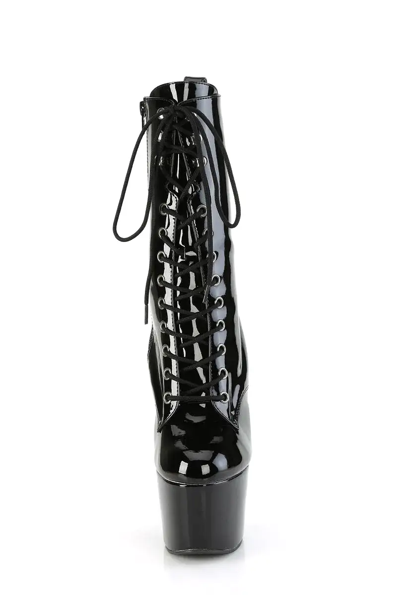 Pleaser USA Adore-1040WR 7inch Pleaser Boots - Holographic Black