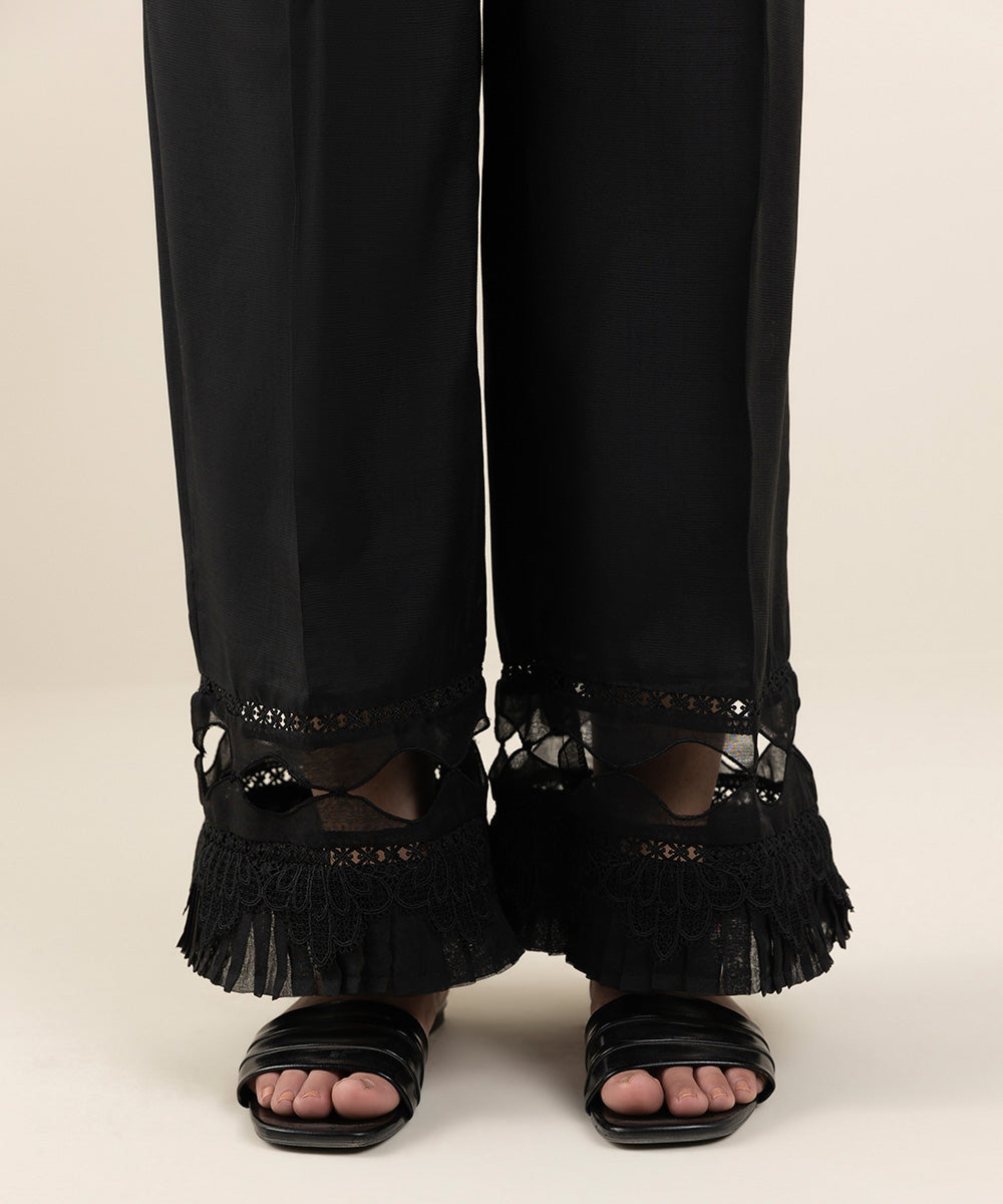 Raw Silk Culottes