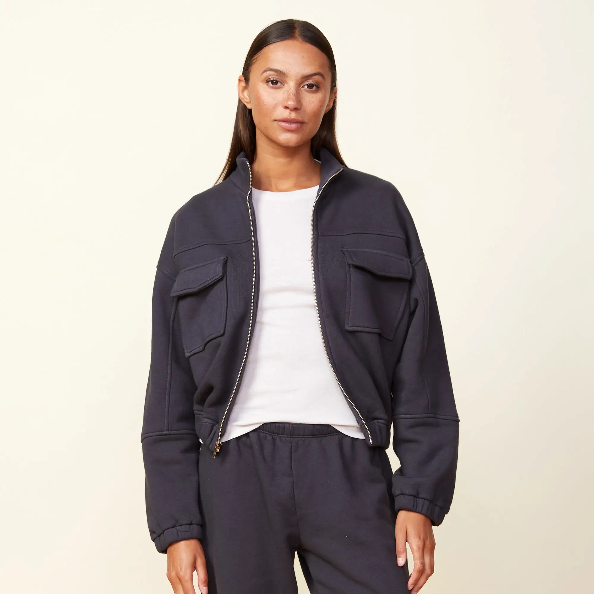 Seamed Bomber Jacket