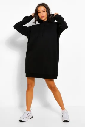 Shoulder Pad Oversized Sweater Dress