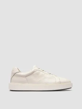 SLOUCH 001 - White Leather Low Top Sneakers