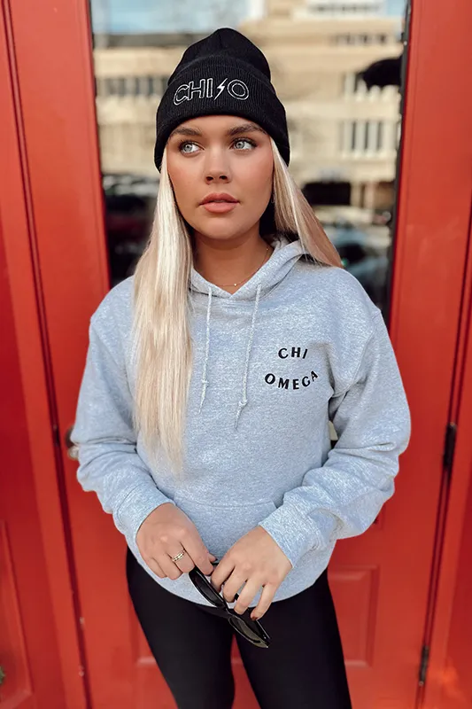 Social Statement: Playing Card Hoodie -Chi Omega