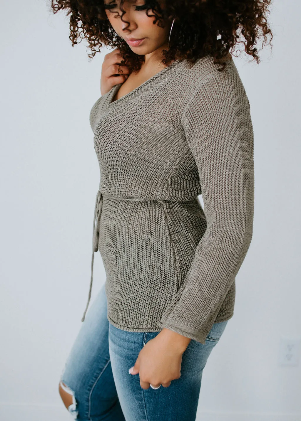 Tied Together Crochet Sweater