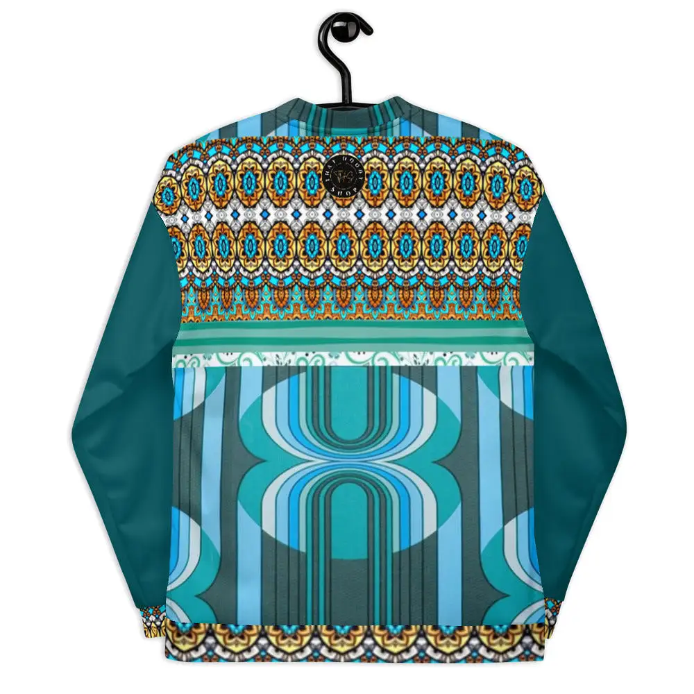 Turquoise Tonight Unisex Bomber Jacket