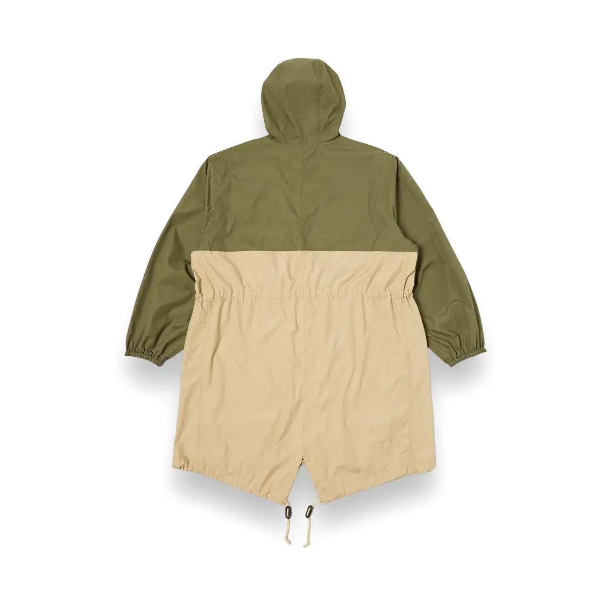 Universal Works Beach Parka 30101 recycled poly tech olive/sand