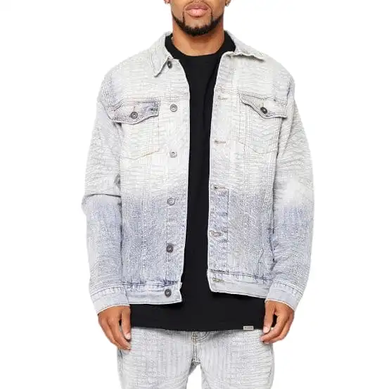 Valabasas Mr. Stitched Denim Jacket (Icy Azure) VLBS5483