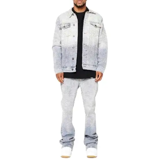 Valabasas Mr. Stitched Denim Jacket (Icy Azure) VLBS5483