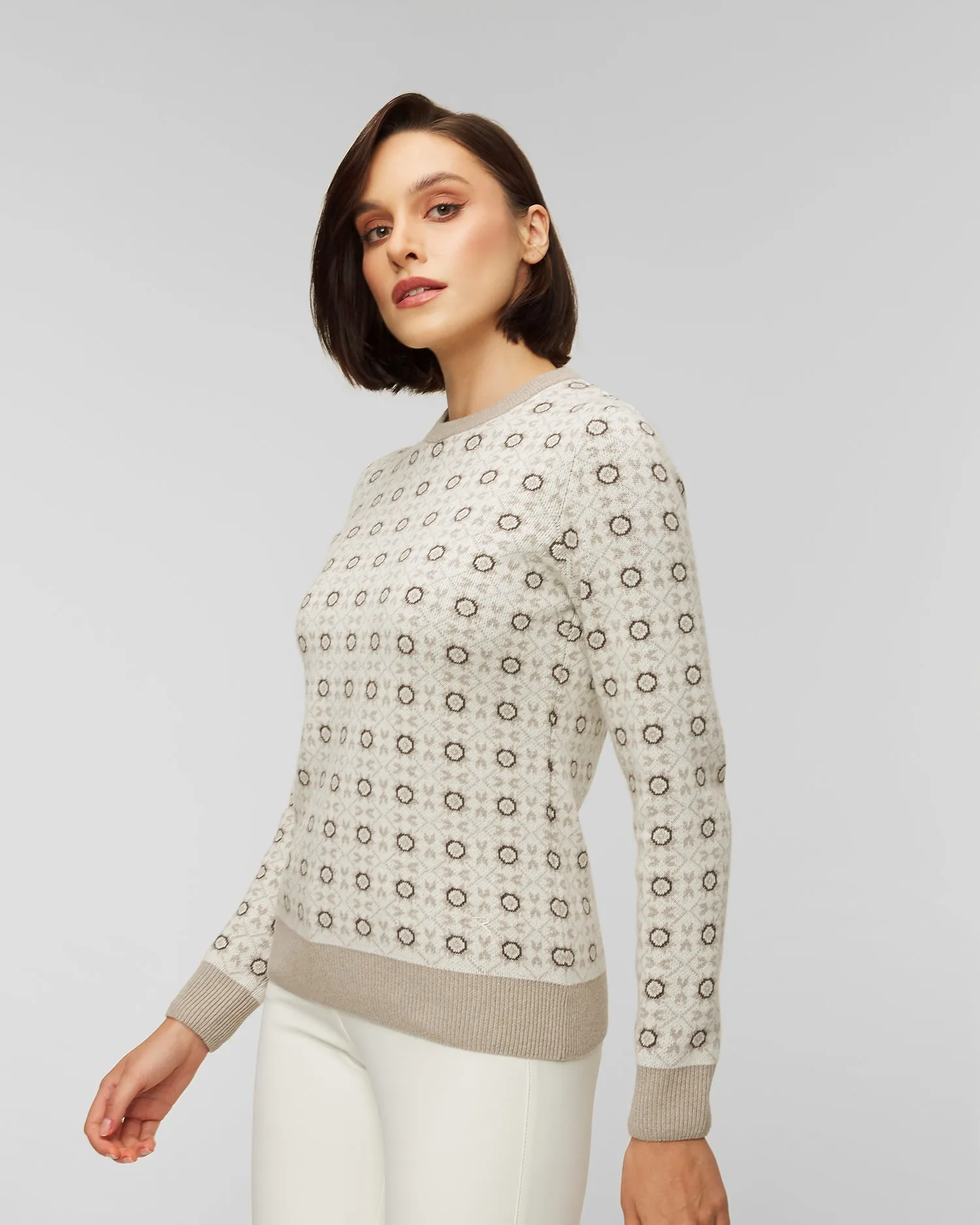 Women's woolen sweater Chervo Nutella 66145-24d